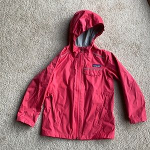 Patagonia 5T girls torrentshell rain jacket